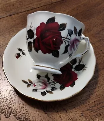 Buy Colclough Bone China Colclough Amoretta Rose Made In England Teacups And Saucers • 12.55£