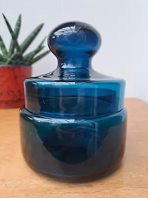 Buy Vintage 60s Bertil Vallien Boda Afors Kosta Boda Scandinavian Glass Blue Series • 60£