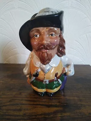 Buy Vintage Staffordshire Character Jug By Manor.  Cavalier 6.5  H • 10.99£