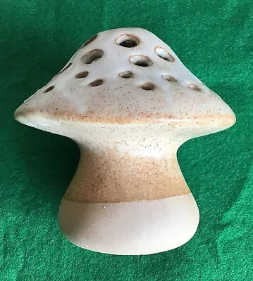 Buy Glazed Stoneware Toadstool Flower Frog / Posy Vase. • 14£