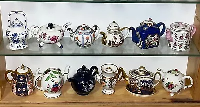 Buy BONE CHINA COLLECTION 12 X ENGLISH MINIATURE TEAPOTS + AUTHENTICITY CERTIFICATES • 79.99£
