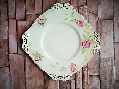 Buy Vintage Clifton New Chelsea Staffs Square Sandwich Cake Plate  • 10£