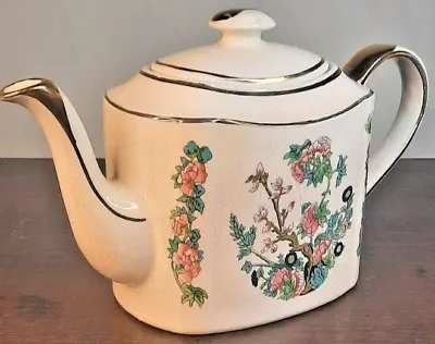 Buy Vintage Arthur Wood & Son Staffordshire England Teapot Flowers & Gold # 5576  • 24.65£