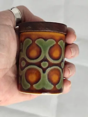 Buy Retro Hornsea Pottery BrontË Spice Pot Small Geometric Stoneware • 7.99£