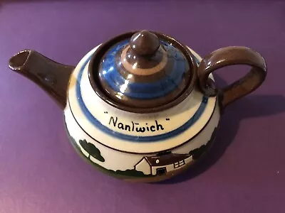 Buy Rare  Nantwich Inscribed Longpark Torquay Clay Glazed Pottery Small Teapot • 9.99£