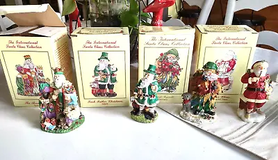 Buy International Santa Claus Figurines Collection Irish Spanish German 90's VTG • 35.91£