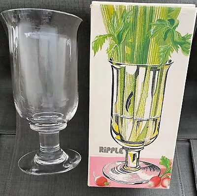 Buy Dartington Glass Vintage Ripple Design Regency Celery Vase In Original Box VGC • 10£