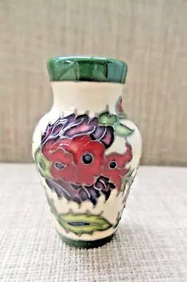 Buy Moorcroft - Stunning & Rare Miniature Moorcroft Vase 2.1/4  High • 95£