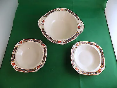 Buy Alfred Meakin Harmony Shape Serving Bowl And 2 Small Bowls • 14£
