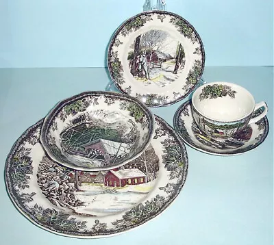 Buy Johnson Brothers Friendly Village 5 Piece Place Setting Rustic Scenes New In Box • 65.87£