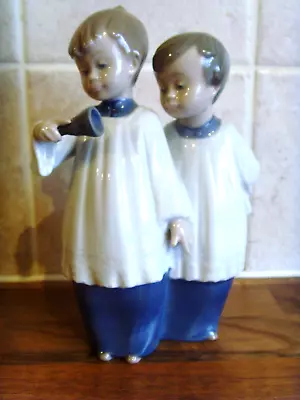 Buy Nao By Lladro Choir Boys Holding A Bell Model Number 1072 • 19.99£