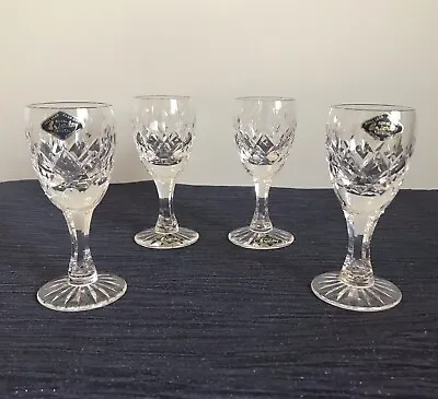 Buy FOUR Lovely ROYAL BRIERLEY GAINSBOROUGH Cut Glass Port Wine Glasses.H4.75in Appr • 18£