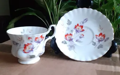 Buy Royal Albert Bone China Cup And Saucer Water Meadow Pattern • 9.99£