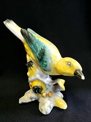 Buy Vintage Stangl Art Pottery Birds 3447 Yellow Kentucky Warbler Bird Figurine • 14.25£