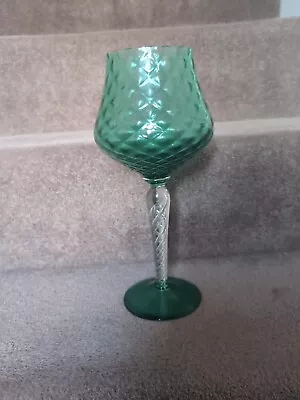 Buy Bohemian Empoli Brandy Green Tall Snifter Glass Decoration • 0.99£