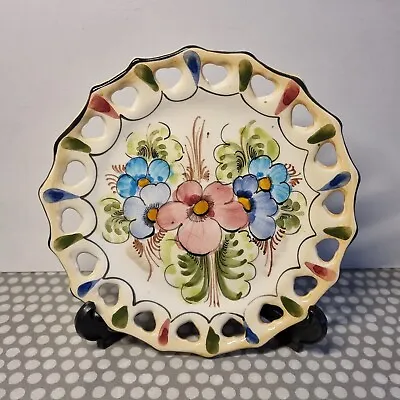 Buy Vintage Portuguese Reticulated Decorative Wall/Display Plate • 9.51£