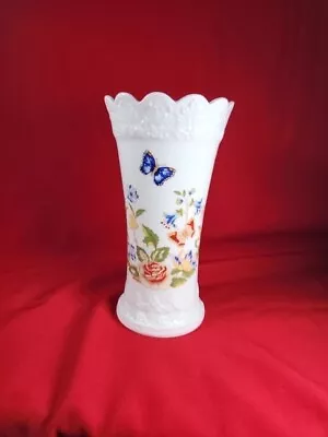 Buy Beautiful Vintage Aynsley Fine Bone China 6 Inch  Cottage Garden  Pattern Vase • 9.99£