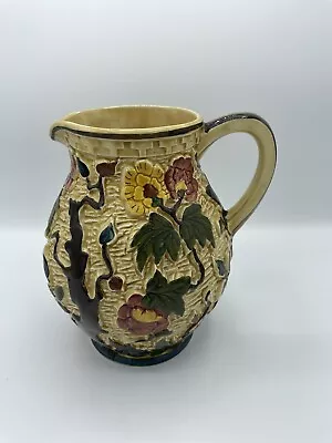 Buy Vintage Large Indian Tree Hand Ceramic Painted Jug Decorative Vase VGC • 19.99£
