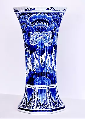 Buy Royal Delft Porceleyne Fles - Xl Chalice Vase 13.4 Inches - Excellent • 206.30£