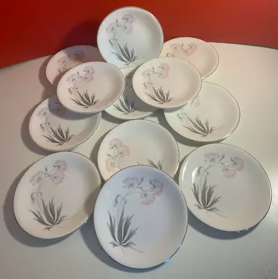 Buy Shelley Bone China Pastoral Small Plates, Set Of 12, Vintage, Tableware • 23.99£
