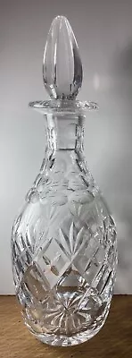 Buy ROYAL DOULTON Lead Crystal GEORGIAN Cut Glass Decanter - 30 Cm Excellent • 24.99£