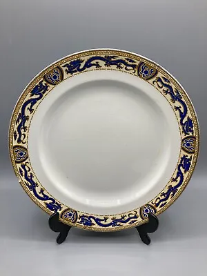 Buy Antique Booths Silicon China  Blue Dragon  Dinner Plate - Chipped - (C7) • 9.99£