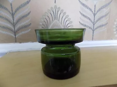 Buy Vintage Green Glass Dansk Candle Holder • 5.99£