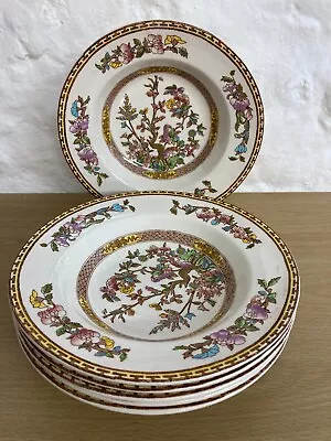 Buy 6 Washington Pottery Indian Tree Pattern 1950's /1960's Dessert Bowls • 14£
