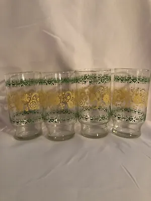 Buy Vintage Set Of Four 1940’s Drinking Glass • 17.29£