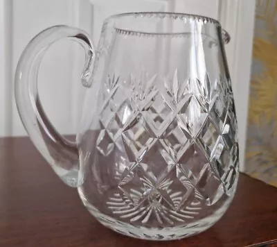 Buy A Vintage Crystal Cut Glass Water Jug / Vase By Webb Corbett • 29£