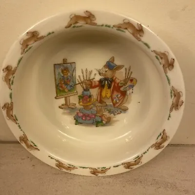Buy 1936 Royal Doulton Bunnykins Baby Bowl. Painting Rabbit Picture • 13£