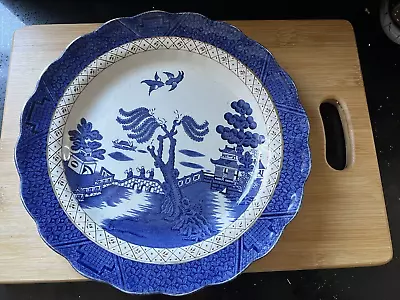 Buy ENGLISH IRONSTONE TABLEWARE STAFFORDSHIRE OLD WILLOW  24cm  DINNER PLATE • 4.99£