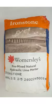 Buy Womersleys Ironstone Lite Lime Mortar NHL 3.5 Based Pre Mixed 25kg Bag  • 33.99£