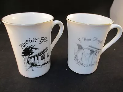Buy Rotary Club Welsh Bridges Souvenir Coffee Mugs - 1990 & 1991 - Vintage Retro • 2£