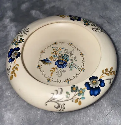 Buy Purbeck Pottery Swanage Small Trinket Dish FLORAL DESIGN VGC 11cms ACROSS • 7.50£