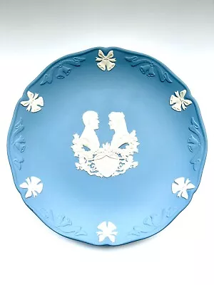 Buy VGC WEDGWOOD Blue Jasperware Royal Wedding 1986 Plate - Sarah And Andrew • 12£