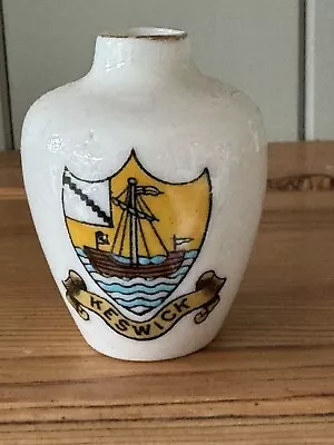 Buy Vintage Crested Ware Arcadian China Vase - Keswick • 2£