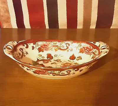 Buy Super Gorgeous Mason's Ironstone Mandalay Red Pattern Serving/Side Oval Dish • 28£