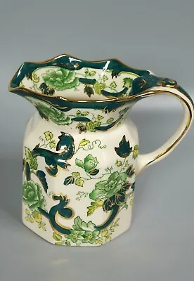 Buy Masons Ironstone Chartreuse Vintage Jug Vase, Hand Painted, Made In England • 7.50£