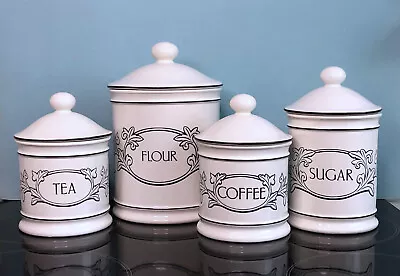 Buy Hornsea Acanthus - Lidded Storage Jars - Tea / Flour / Coffee / Sugar • 14£