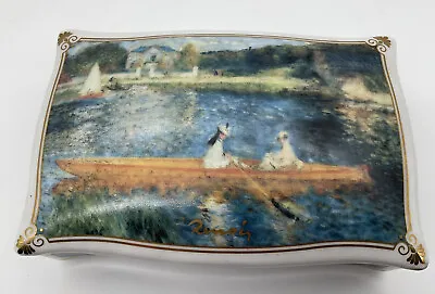 Buy Goebel Artis Orb - Trinket Box ~ Lidded Dish ~ A. Renoir ~ La Seine D’Asnieres • 17.50£