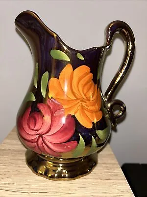 Buy Beautiful Oldcourt Ware Lustre Hand-painted Vase Art Deco Vintage 16.5cm Pitcher • 25£