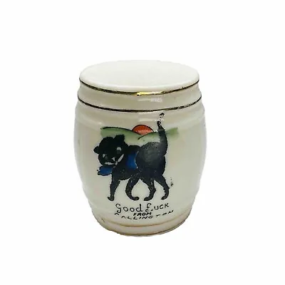 Buy Crested Black Cat Wilton China Good Luck Callington Barrel • 20£