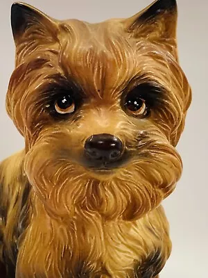 Buy MCM Ceramic Planter Yorkshire Terrier Yorkie Dog VERY REALISTIC • 25.62£