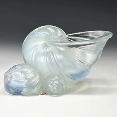 Buy Vintage SABINO Opalescent Crystal Glass Figurine Seashell Snail • 399.60£