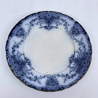 Buy Antique Henry Alcock & Co Semi Porcelain Blue & White Transferware Plate 26 Cm • 15.99£