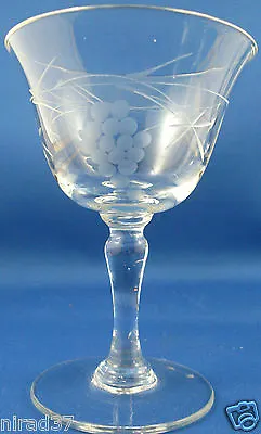 Buy CLEARANCE!! Vintage BOHEMIA Crystal GRAPE Sherry Port Glass VG Collectable AUST • 29.02£