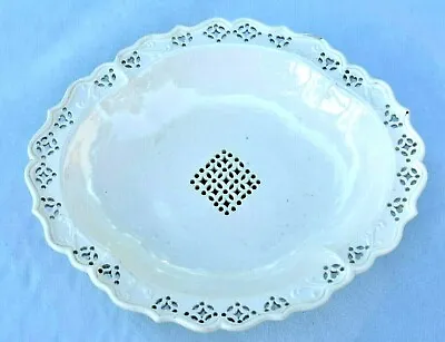 Buy Fine Antique 18th Century Staffordshire Creamware Leeds Pottery Reticulated Bowl • 336.17£