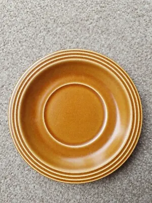 Buy Vintage 1975 Hornsea Pottery Saffron Pattern Brown Saucers • 2.99£