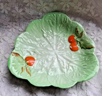 Buy Carlton Ware Green & Red Tomato Leaf Green Design Dish Tray 40-50s 1950s • 9.50£